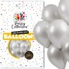 Balony Metaliczne Srebro 36cm 50szt [30 opakowań]